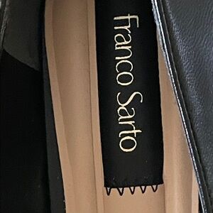 Franco Sarto Black Leather Dress Shoes